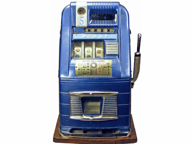 Appraisal: Mills Blue Bill Hightop cent slot machine original finish excellent