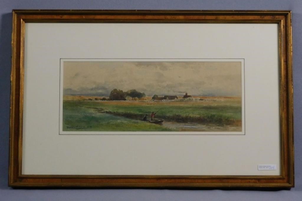 Appraisal: South Dartmouth MA watercolor painting on paper depicting a coastal