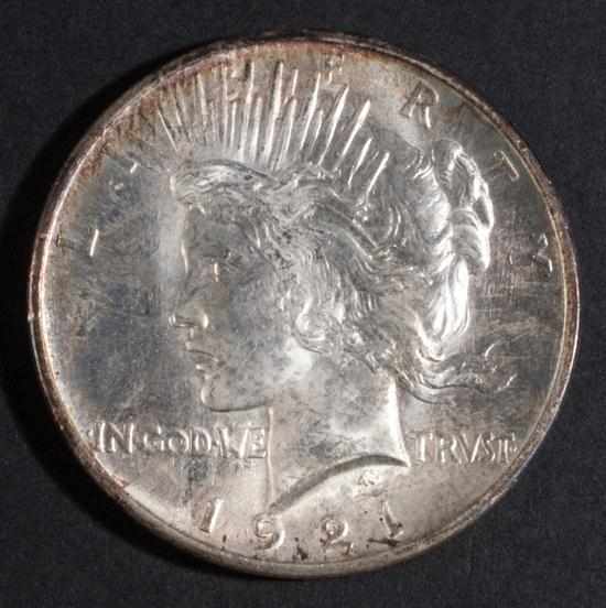 Appraisal: United States Peace type silver dollar MS- Estimate - Coin