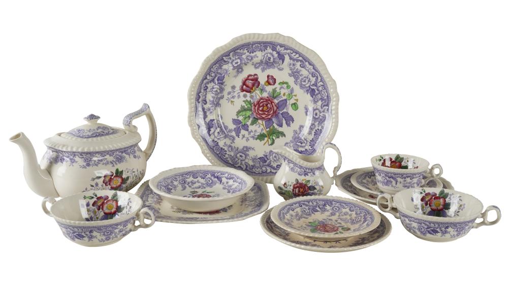 Appraisal: COPELAND SPODE CHINA SERVICEMayflower pattern printed and impressed factory marks