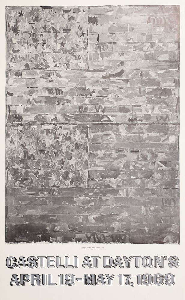 Appraisal: Jasper Johns Castelli at Dayton's Exhibition Poster Jasper Johns American