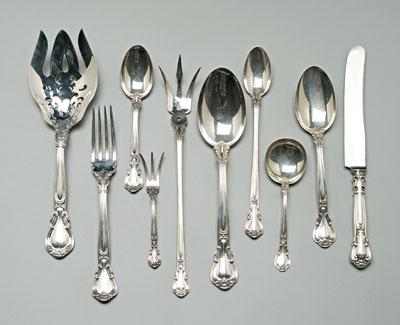 Appraisal: Gorham Chantilly sterling flatware pieces some monograms oz T excluding