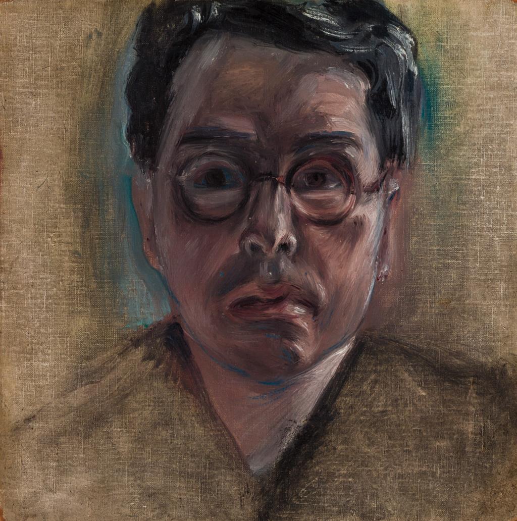 Appraisal: JEAN CHARLOT Mexican - Self Portrait oil on canvas incised