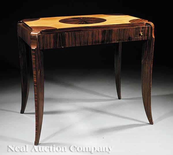 Appraisal: A French Coromandel and Satinwood Games Table in the Arts