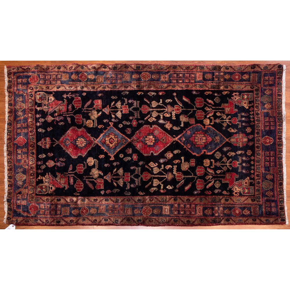 Appraisal: Hamadan Rug Persia x Modern hand-knotted wool pile on cotton