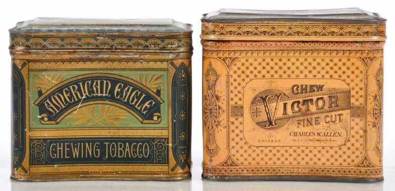 Appraisal: Lot of Early Tobacco Tins Description Pre- Ginna Co lot