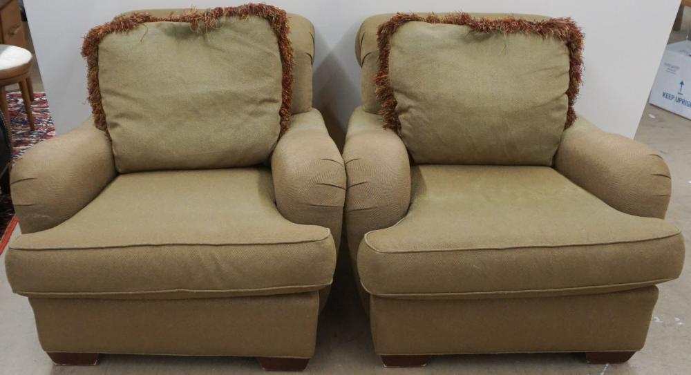 Appraisal: Set of Four Millings Road Division of Baker Green Upholstered