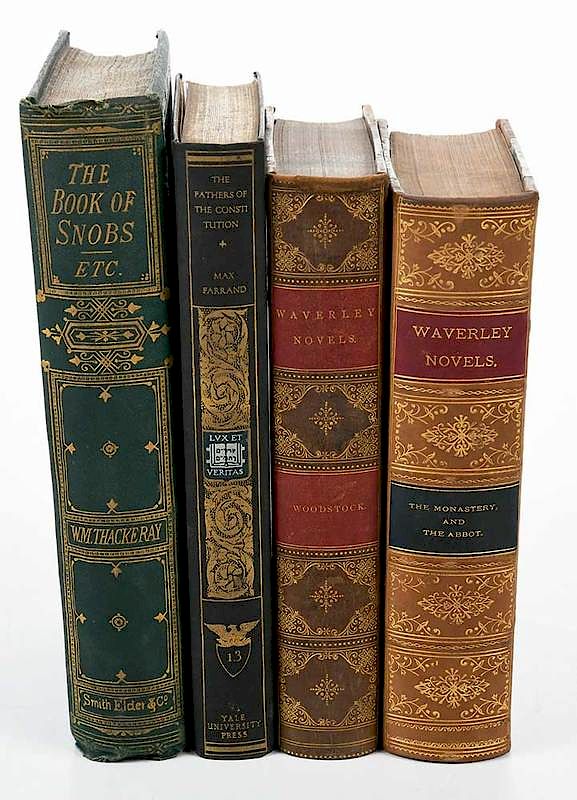 Appraisal: Four Sets of Books Some Leather Bound volumes including volumes