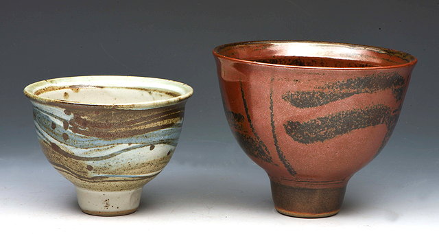 Appraisal: Michael Casson British - Two bowls one in tenmoku with