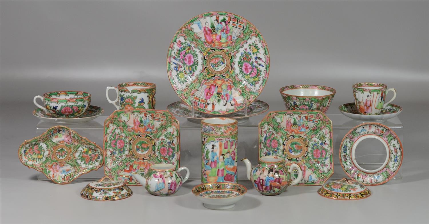 Appraisal: Pieces Chinese Export Rose Medallion and Famille Rose porcelain to