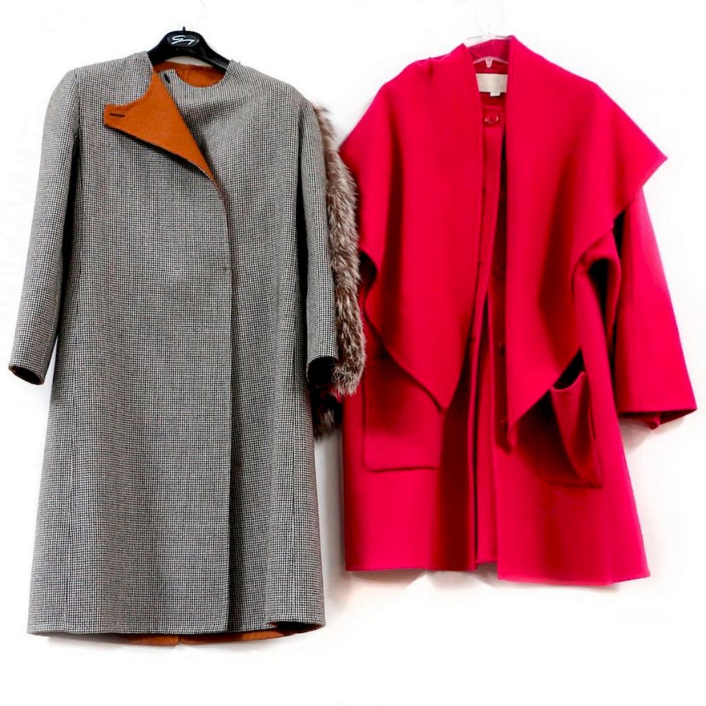 Appraisal: Vintage Wool Coats by Carolyn Roehm Bill Blass Bill Blass