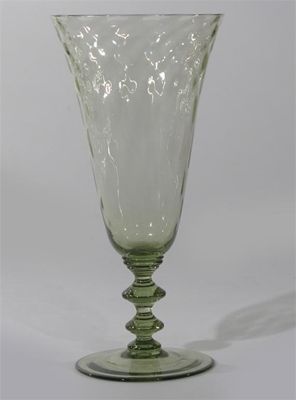 Appraisal: A large sea green glass vase probably James Powell Sons