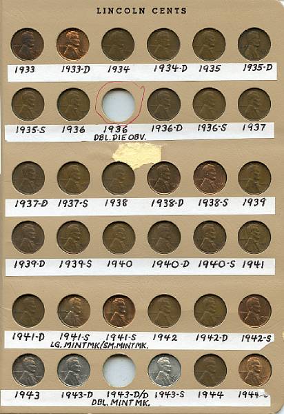 Appraisal: Lincoln Cents - -S Including through -S through -S through