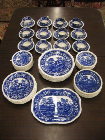 Appraisal: pcs Copeland Spode's Tower Dinner Service rich blue service for