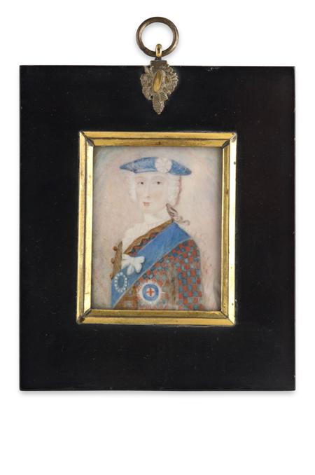 Appraisal: After Robert Strange - a half length portrait miniature of