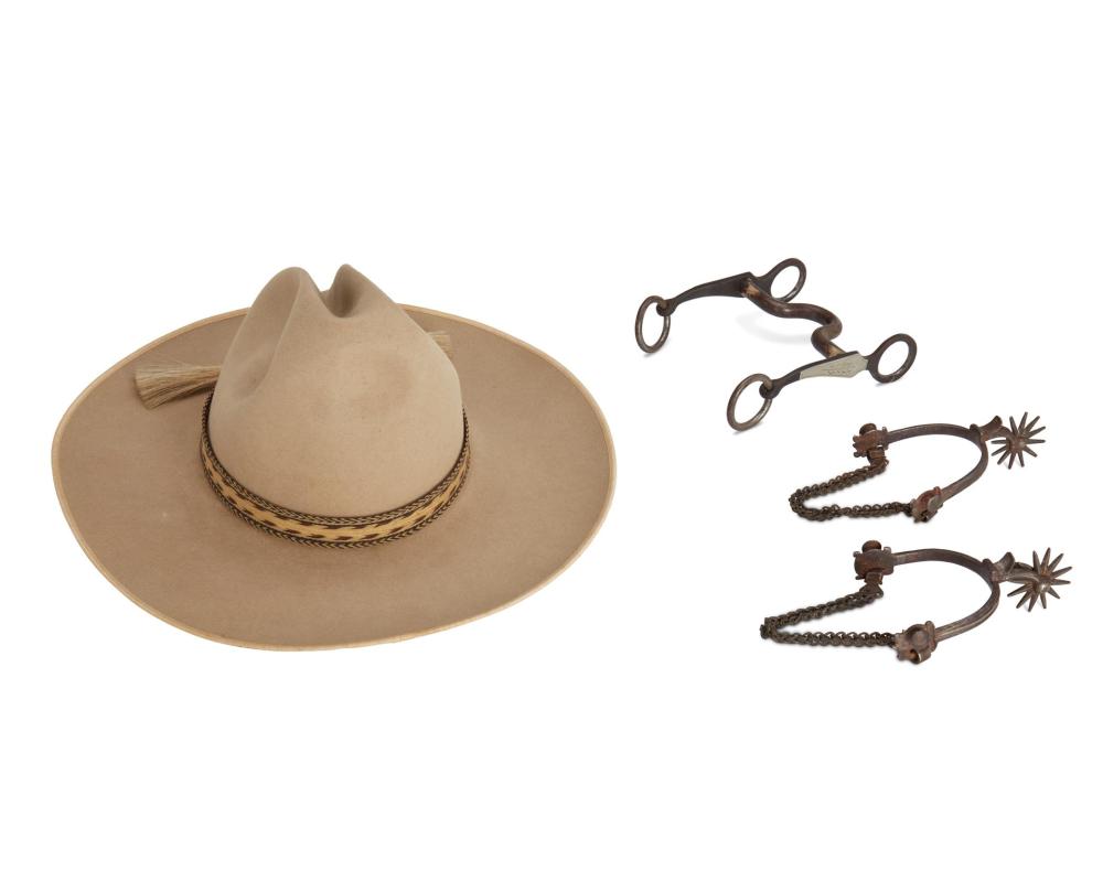 Appraisal: Personal effects of Edward Borein th century Comprising a Stetson