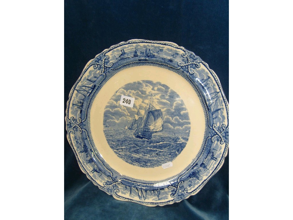 Appraisal: A Masons blue and white printed charger of circular form