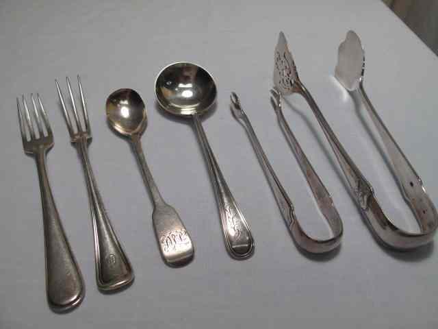 Appraisal: Lot of assorted sterling silver table utensils Includes small pairs