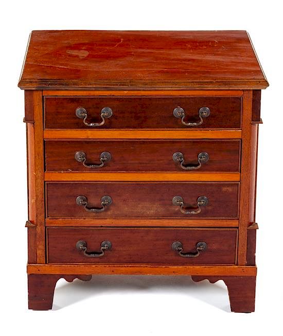 Appraisal: A George III Style Mahogany Chest of Drawers Height x