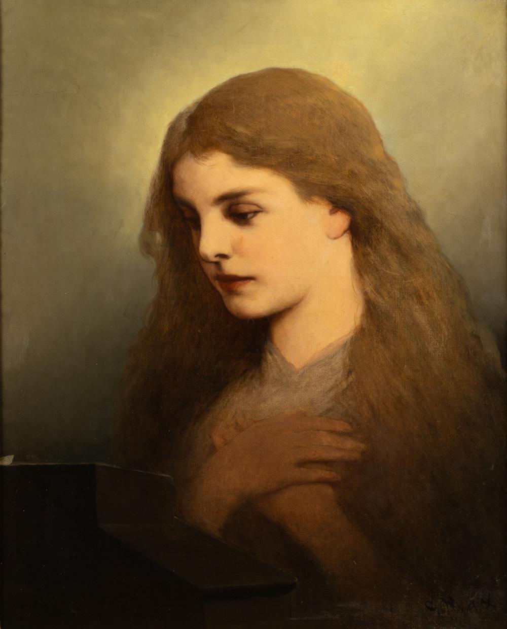 Appraisal: GABRIEL CORNELIUS VON MAX - PORTRAIT OF A GIRLoil on