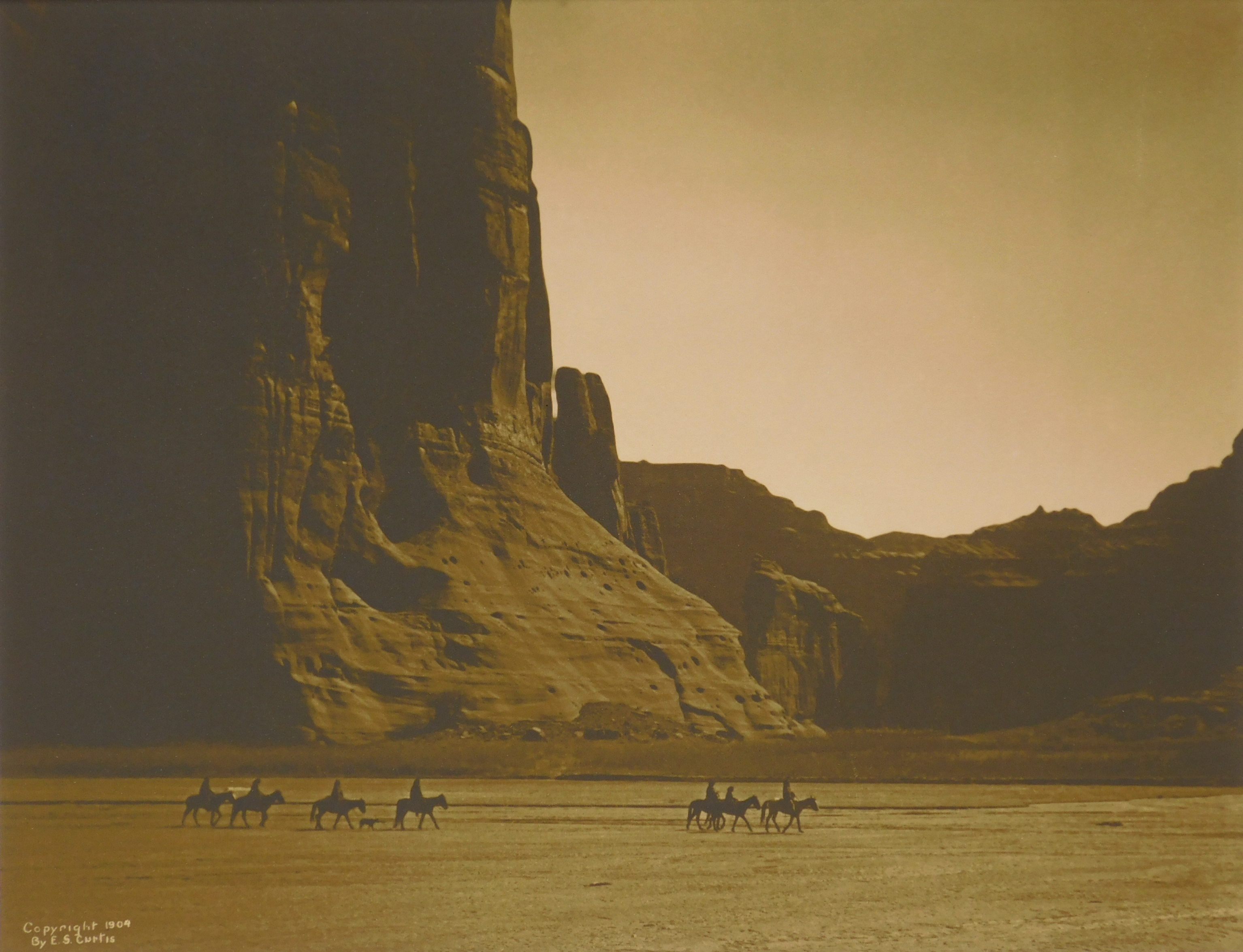 Appraisal: after Edward Curtis American - ''Canyon De Chelly''- contemporary reproduction