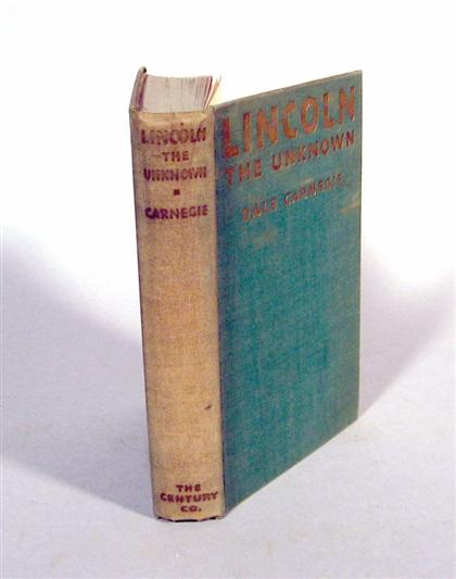 Appraisal: vol Carnegie Dale Lincoln The Unknown New York Century nd