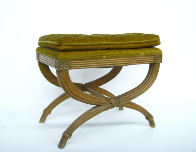 Appraisal: Vintage Baker Furniture Vanity Bench in French Louis XVI style