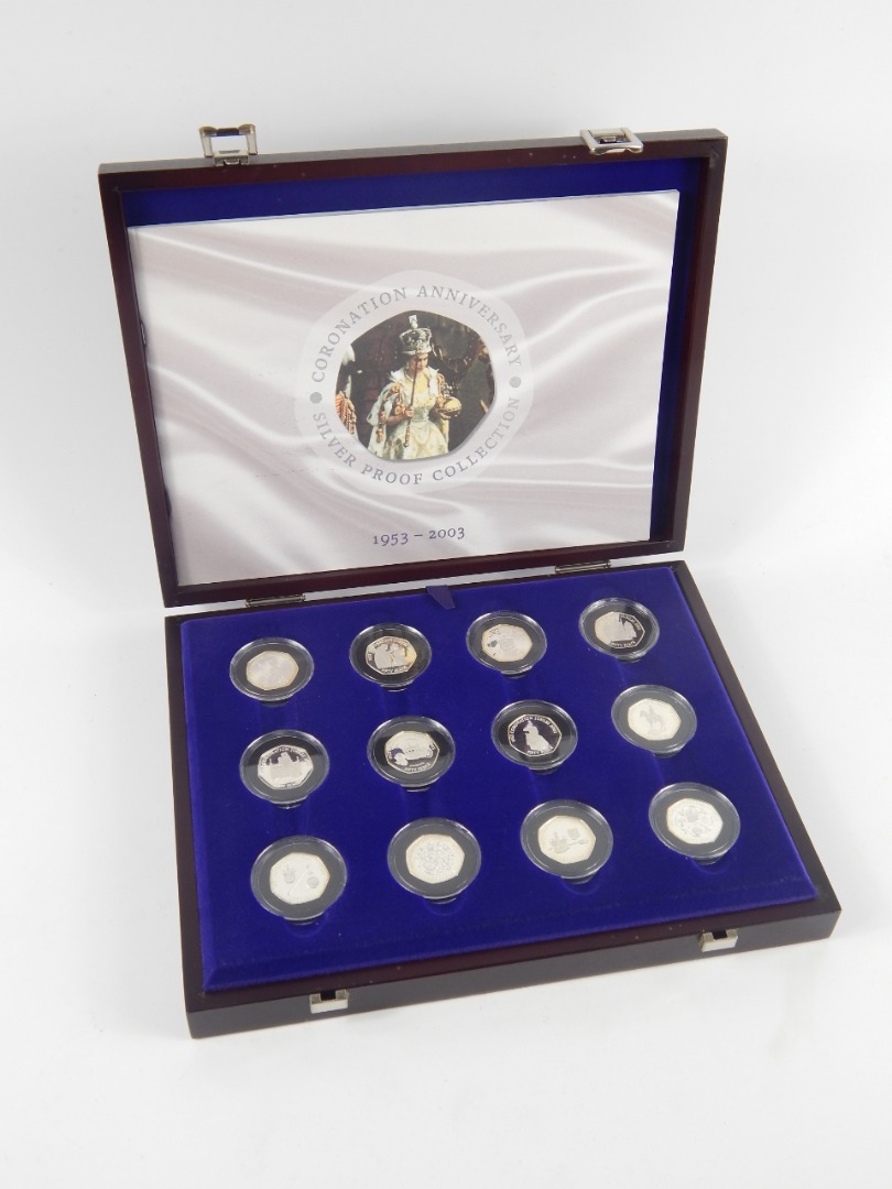 Appraisal: A Royal Mint Coronation Anniversary Silver Proof Collection twelve fifty