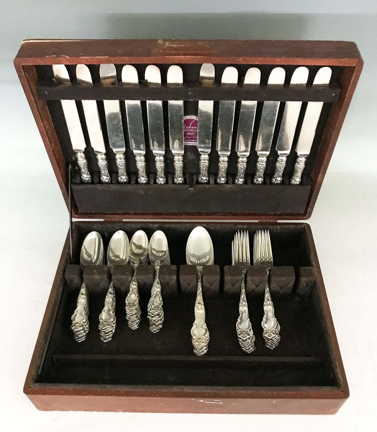 Appraisal: PC R WALLACE SONS ''ETON'' STERLING FLATWARE Approx Troy ounces