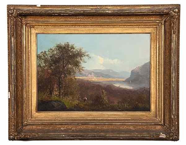 Appraisal: Hudson River School Painting American th century Oil on canvas