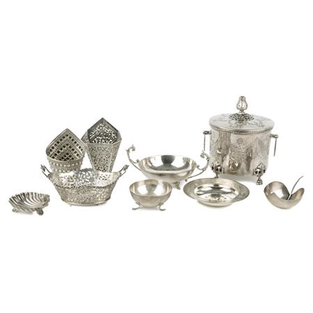 Appraisal: Group of Silver and Silver Plated Table Articles Estimate -