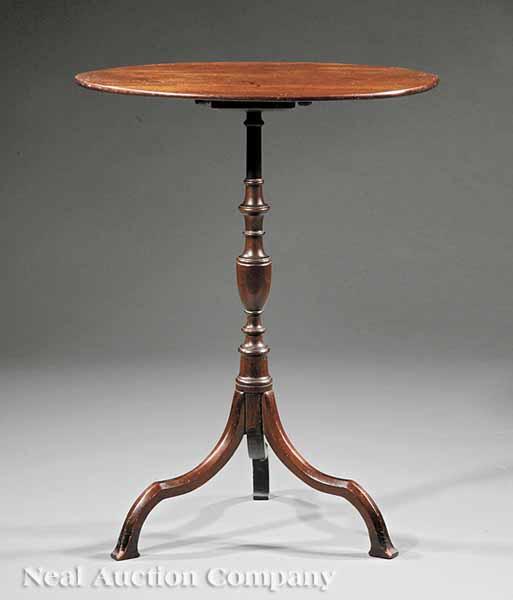 Appraisal: An American Federal Mahogany Candlestand early th c New England