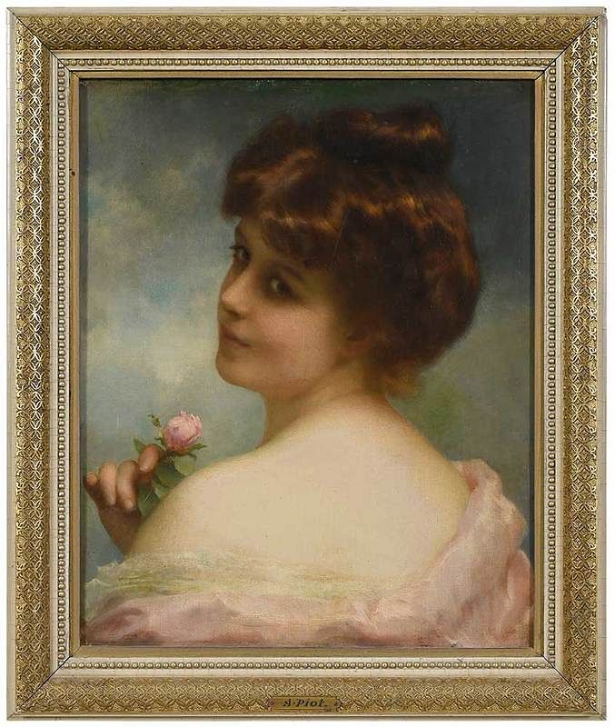 Appraisal: Attributed to Adolph Etienne Piot French - Coquette with a