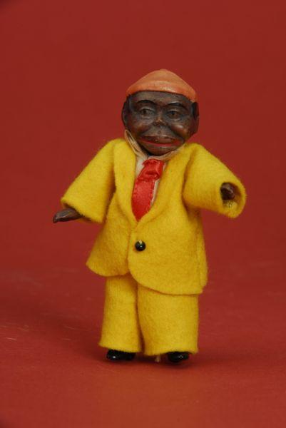 Appraisal: Black All Bisque Character Man Germany ca a very unusual