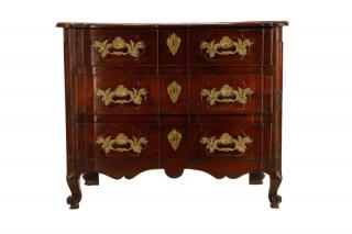 Appraisal: French Regence Period Drawer Walnut Commode French circa first quarter