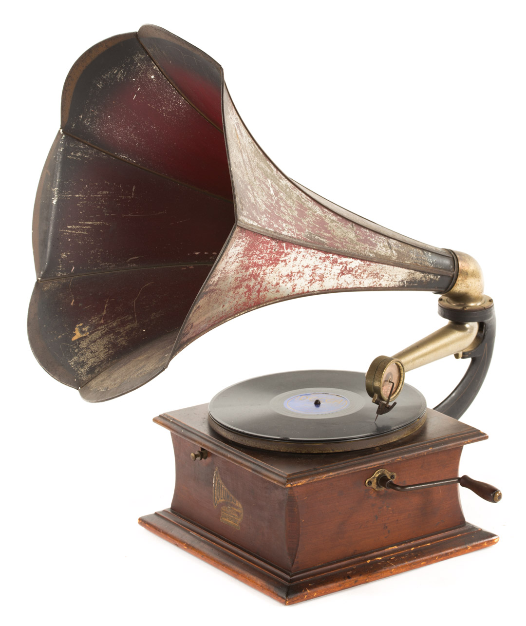 Appraisal: Columbia model BZ phonograph circa mahogany case with tin morning