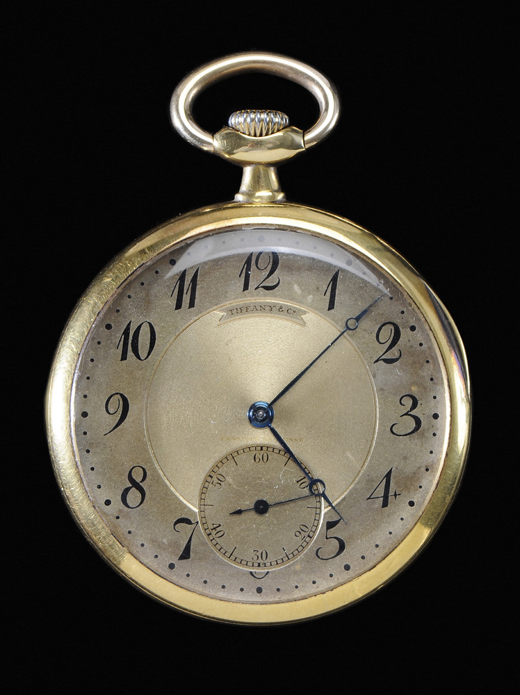 Appraisal: Tiffany Kt Gold Pocket Watch case and dial marked Tiffany