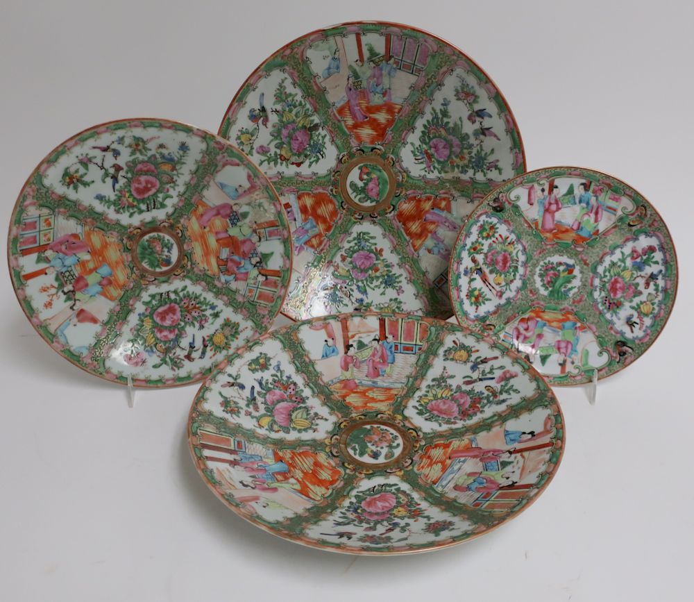 Appraisal: Chinese Rose Medallion Porcelain Chargers diameter HINC WT Available payment