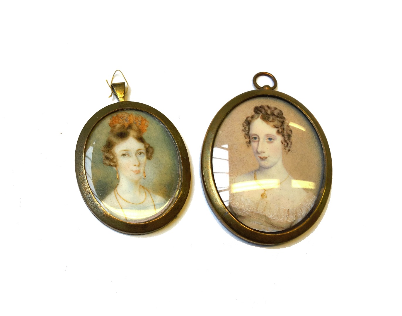 Appraisal: A Victorian portrait miniature on ivory of a young woman