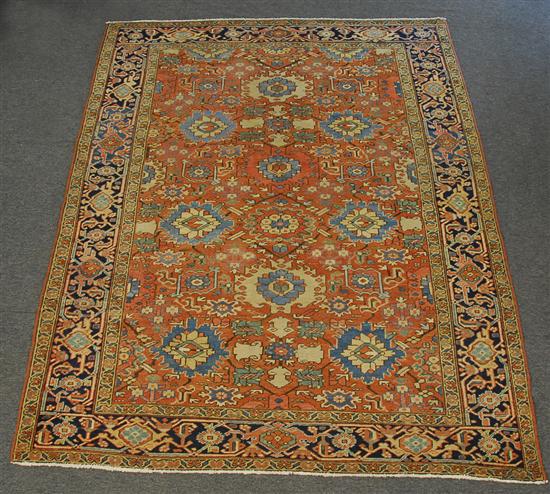 Appraisal: HERIZ CARPET Persia circa feet x feet inches