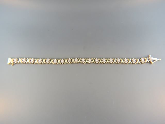 Appraisal: Diamond Bracelet round brilliant diamonds totaling carats k yellow gold