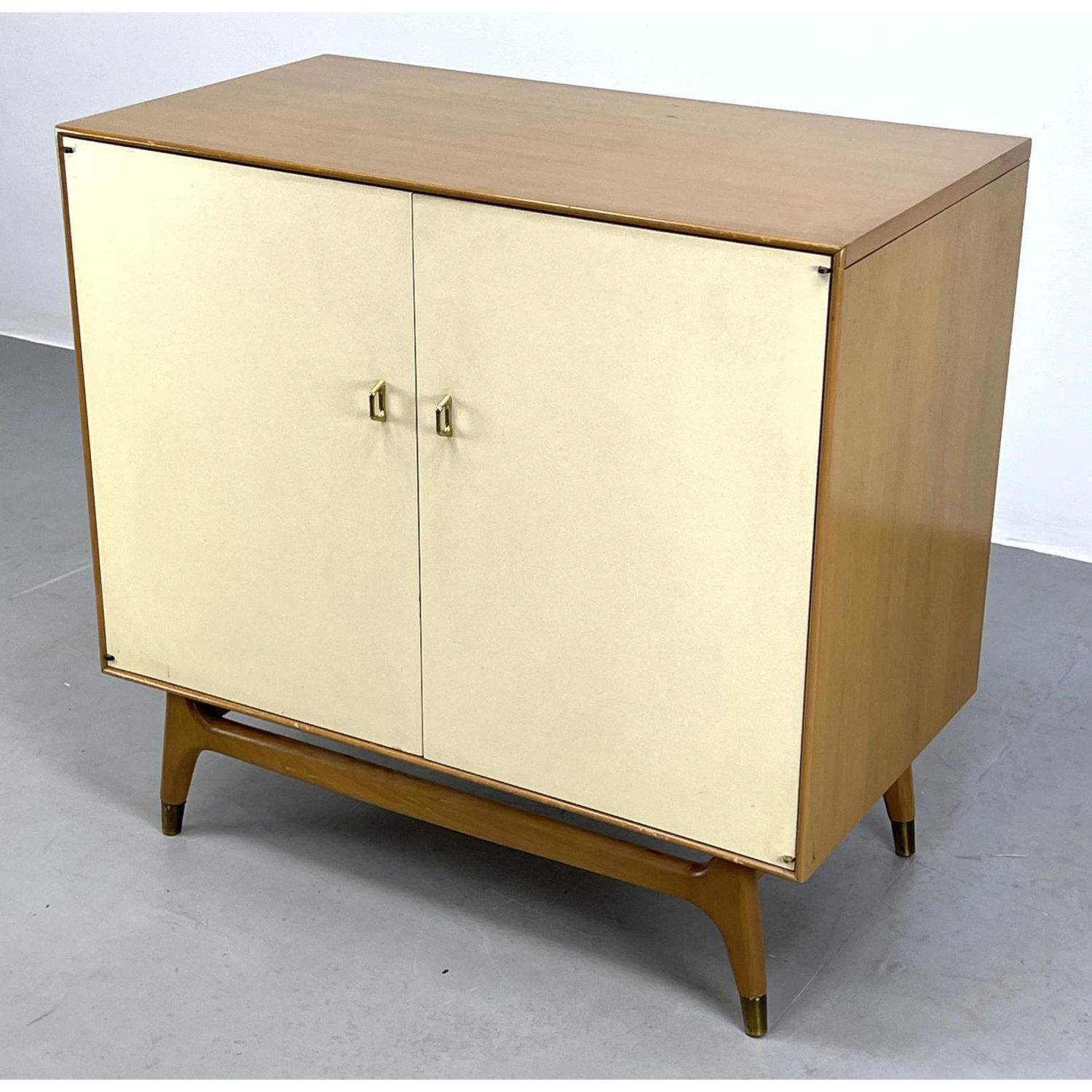 Appraisal: Rway Mid Century Modern Chest Cabinet with tan front and