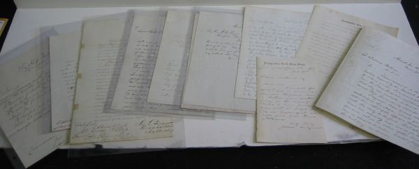 Appraisal: CIVIL WAR - UNION GENERALS Group of Letters Signed and