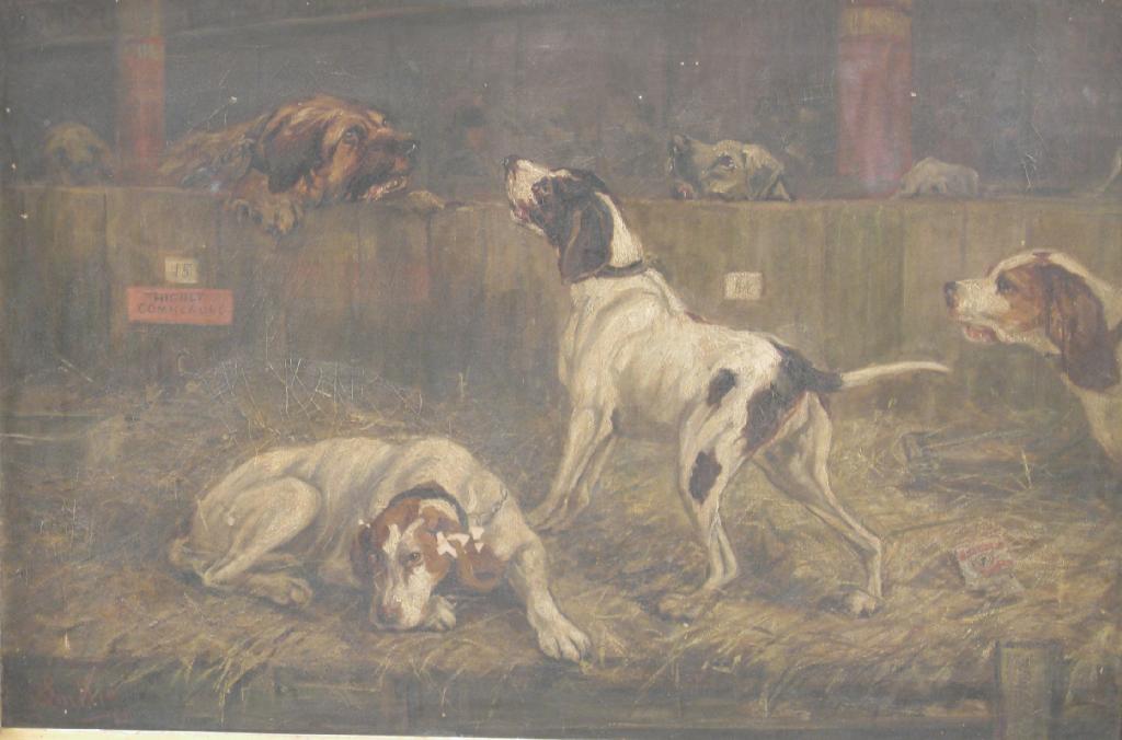 Appraisal: ROBERT D SMELLIE At a Dog Show signed and dated