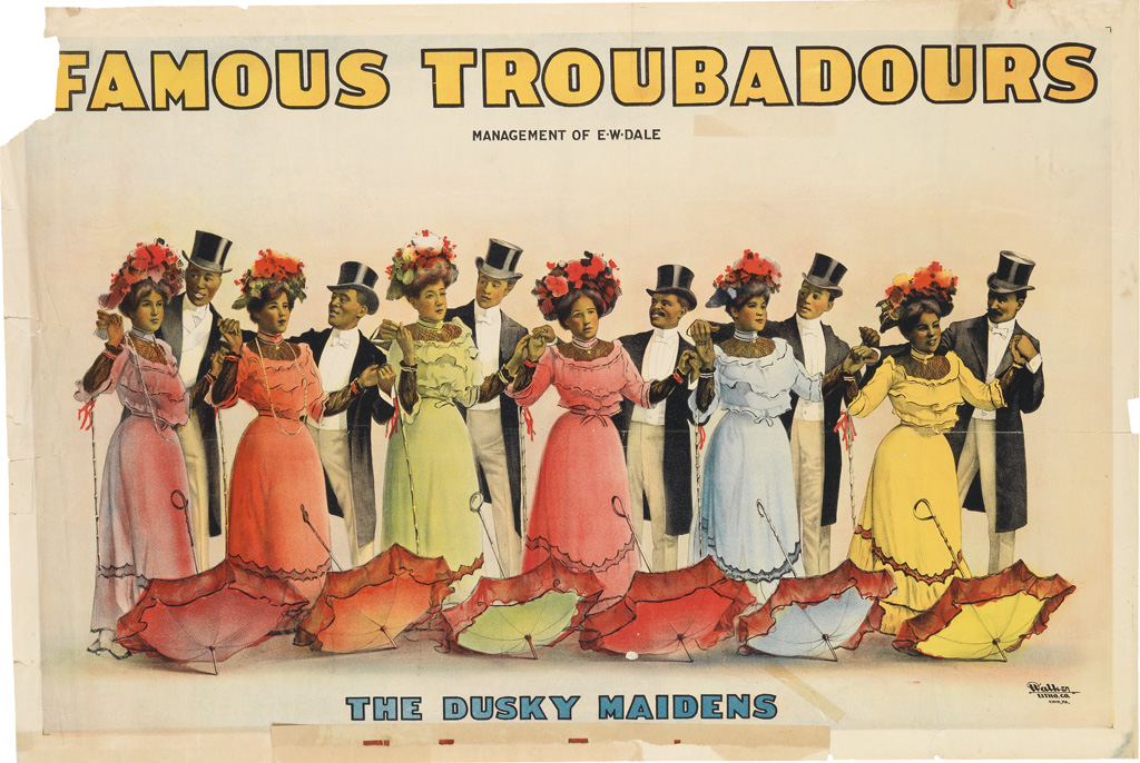 Appraisal: DESIGNER UNKNOWN FAMOUS TROUBADOURS THE DUSKY MAIDENS Circa x inches