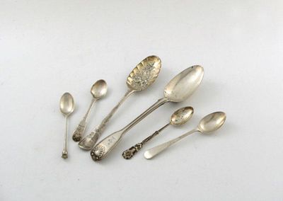 Appraisal: A mixed lot of silver flatware various patterns dates and