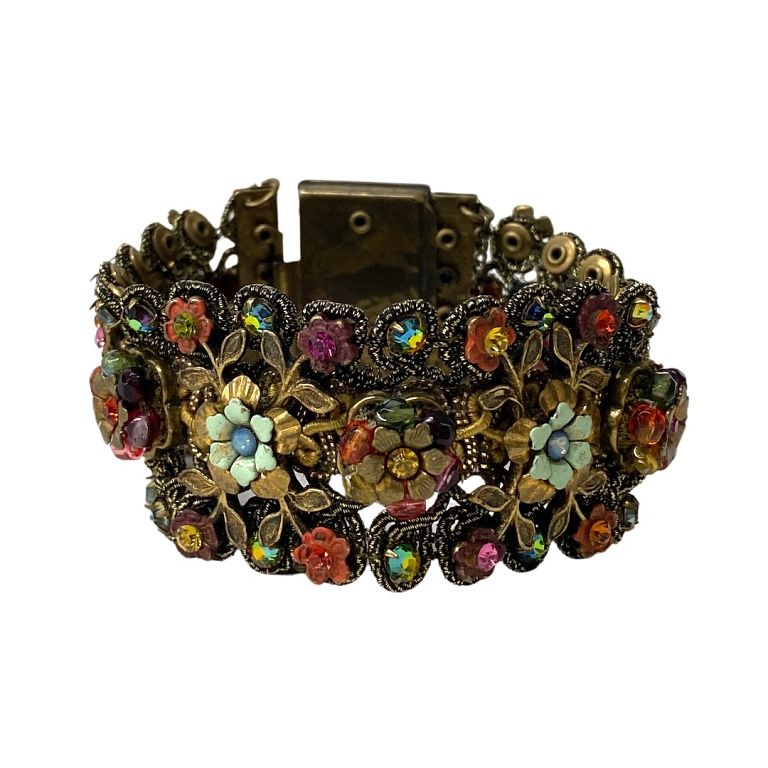 Appraisal: Jay Strongwater Style Flower Bracelet Jay Strongwater Style Flower Bracelet