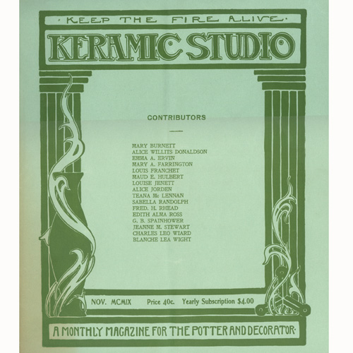 Appraisal: KERAMIC STUDIO Etc Ninety-nine issues of Keramic Studio magazine from