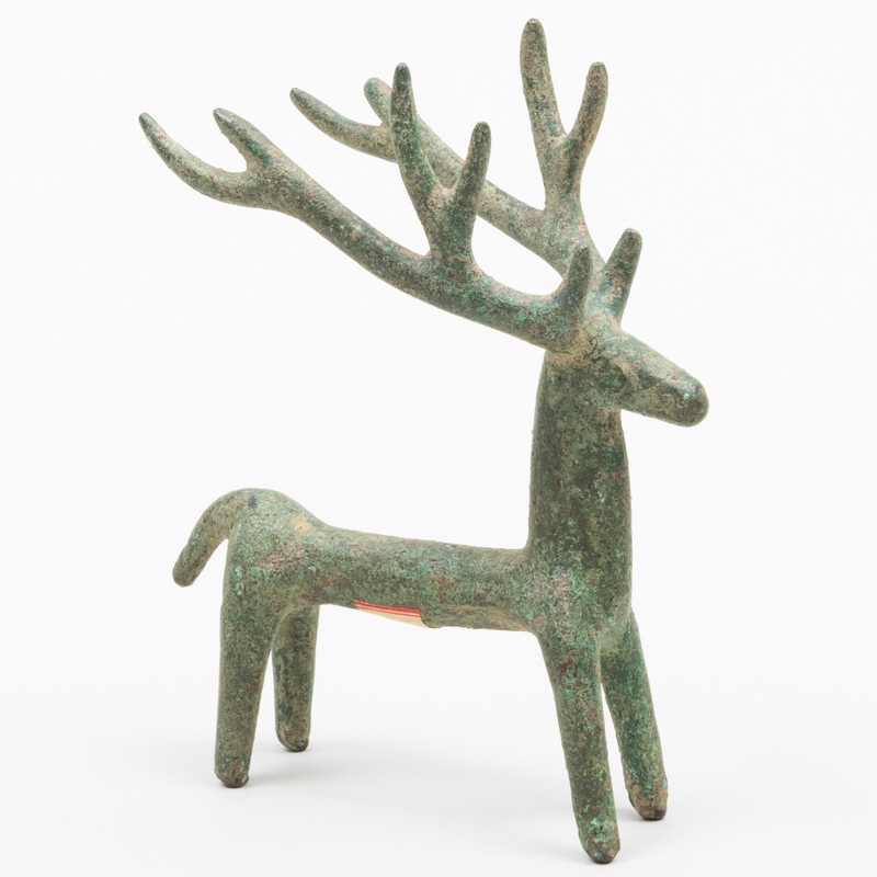 Appraisal: LURISTAN BRONZE REINDEER x x in Provenance Purchased in from