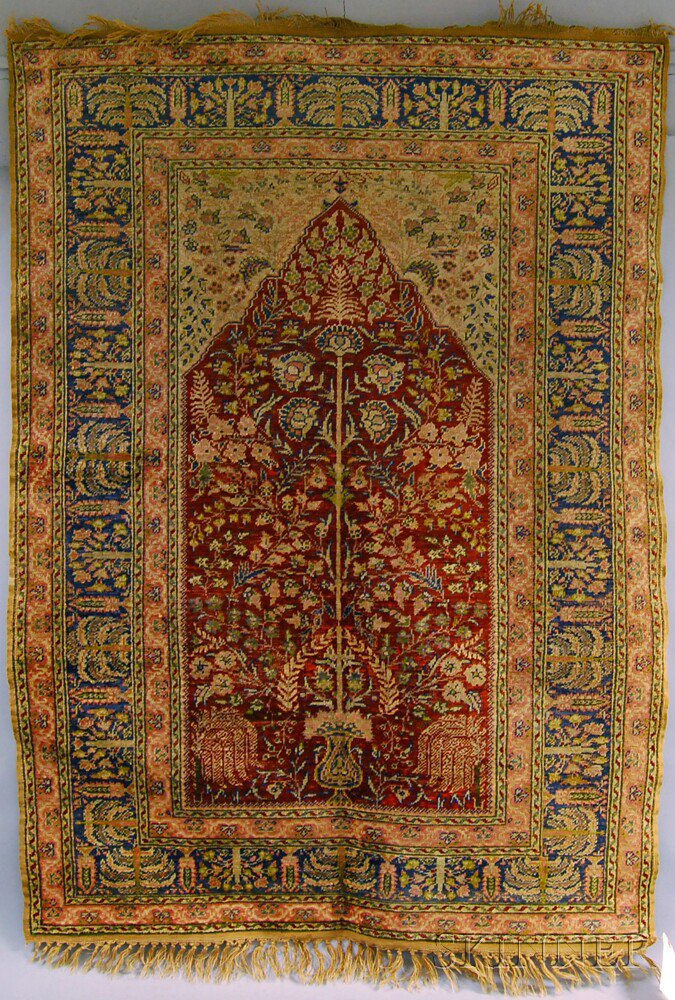 Appraisal: Kayseri Prayer Rug Central Anatolia early th century ft in